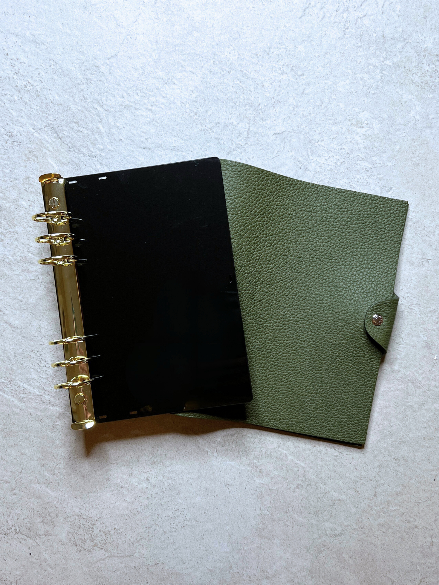 A5 size Pop in Planner for Hermes Ulysse MM Notebook Cover by Pop In Planner from www.popinplanner.com showing options and adapter fit