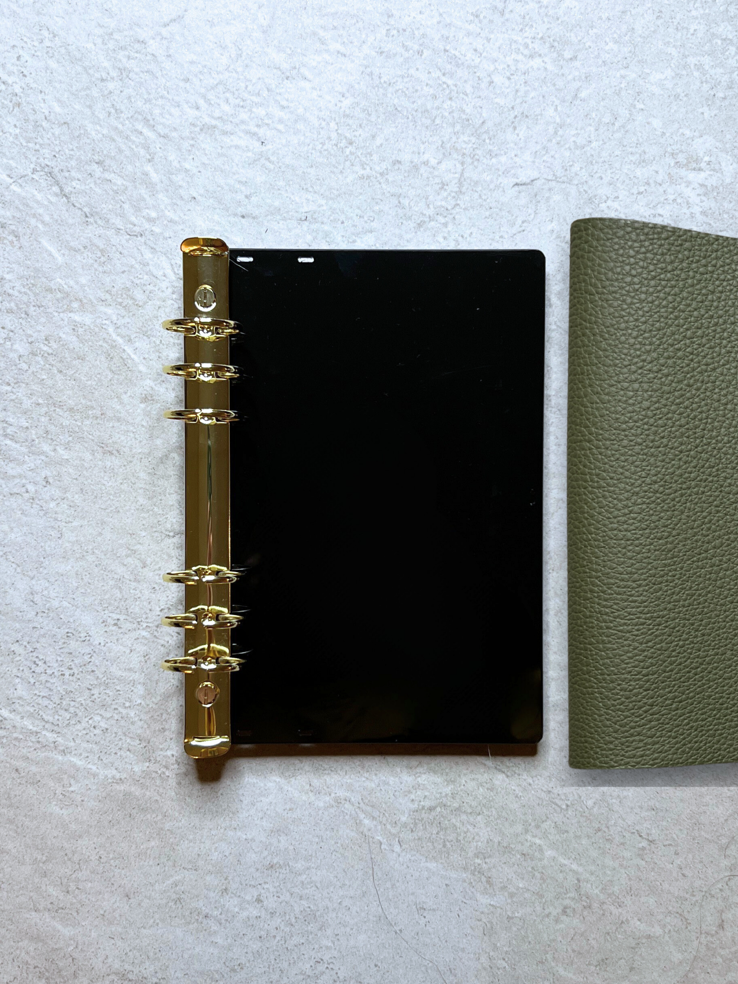 A5 size Pop in Planner for Hermes Ulysse MM Notebook Cover by Pop In Planner from www.popinplanner.com showing options and adapter fit