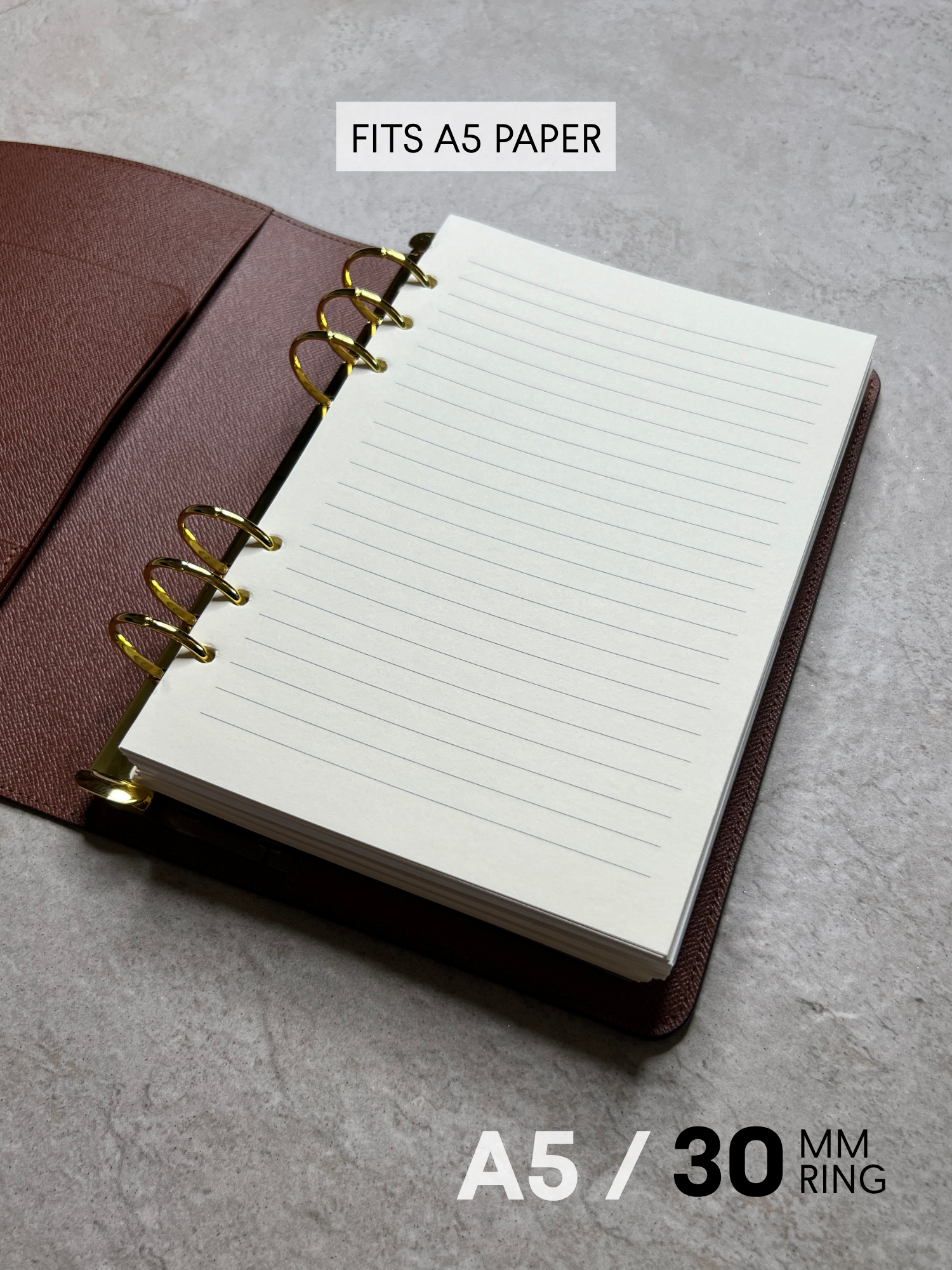 A5 Ring Converter for Louis Vuitton Desk Agenda
