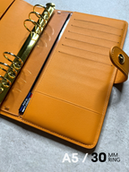Fall Leaves | Ignotum A5 Full Grain Leather Desk Agenda