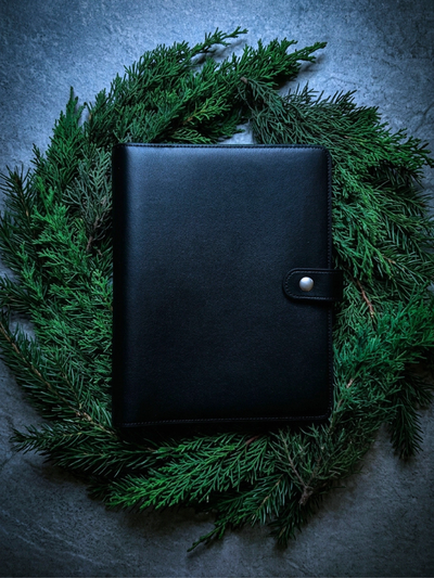 Midnight Solstice | Ignotum A5 Full Grain Leather Desk Agenda