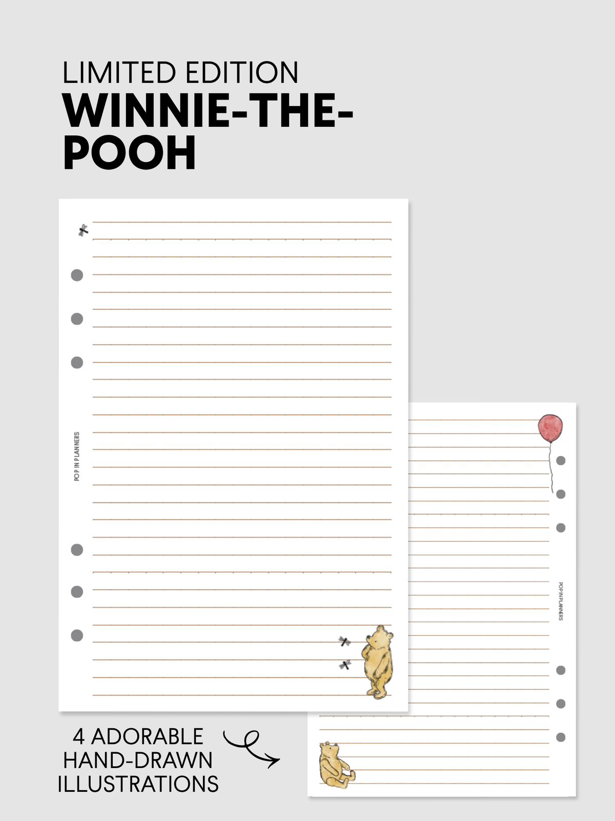 Lined Dotgrid Planner Paper Refills (30 Sheets/Color)