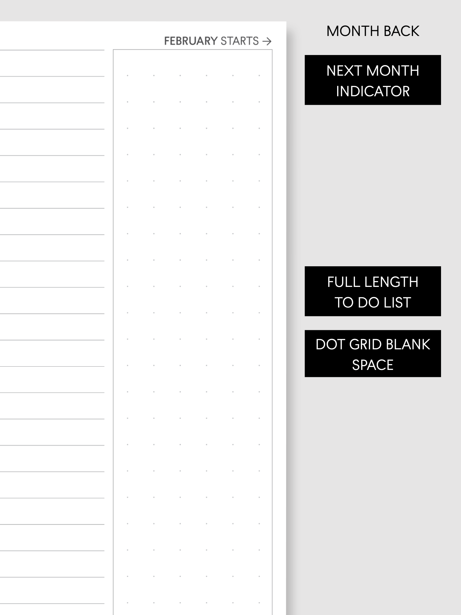 Dated Monthly Paper Inserts | 4 Page Separable (September Start, Academic Year)