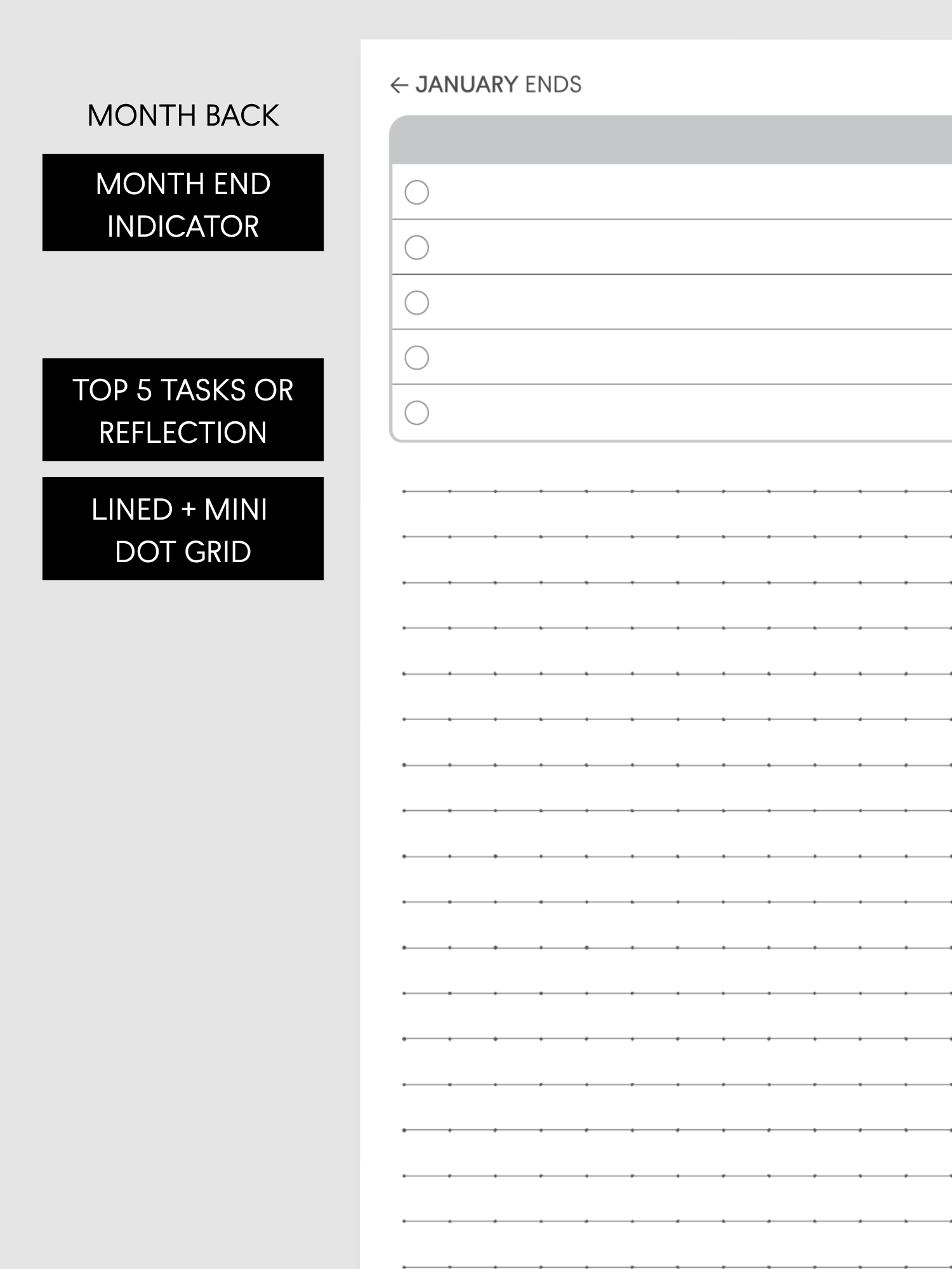 Dated Monthly Paper Inserts | 4 Page Separable (September Start, Academic Year)