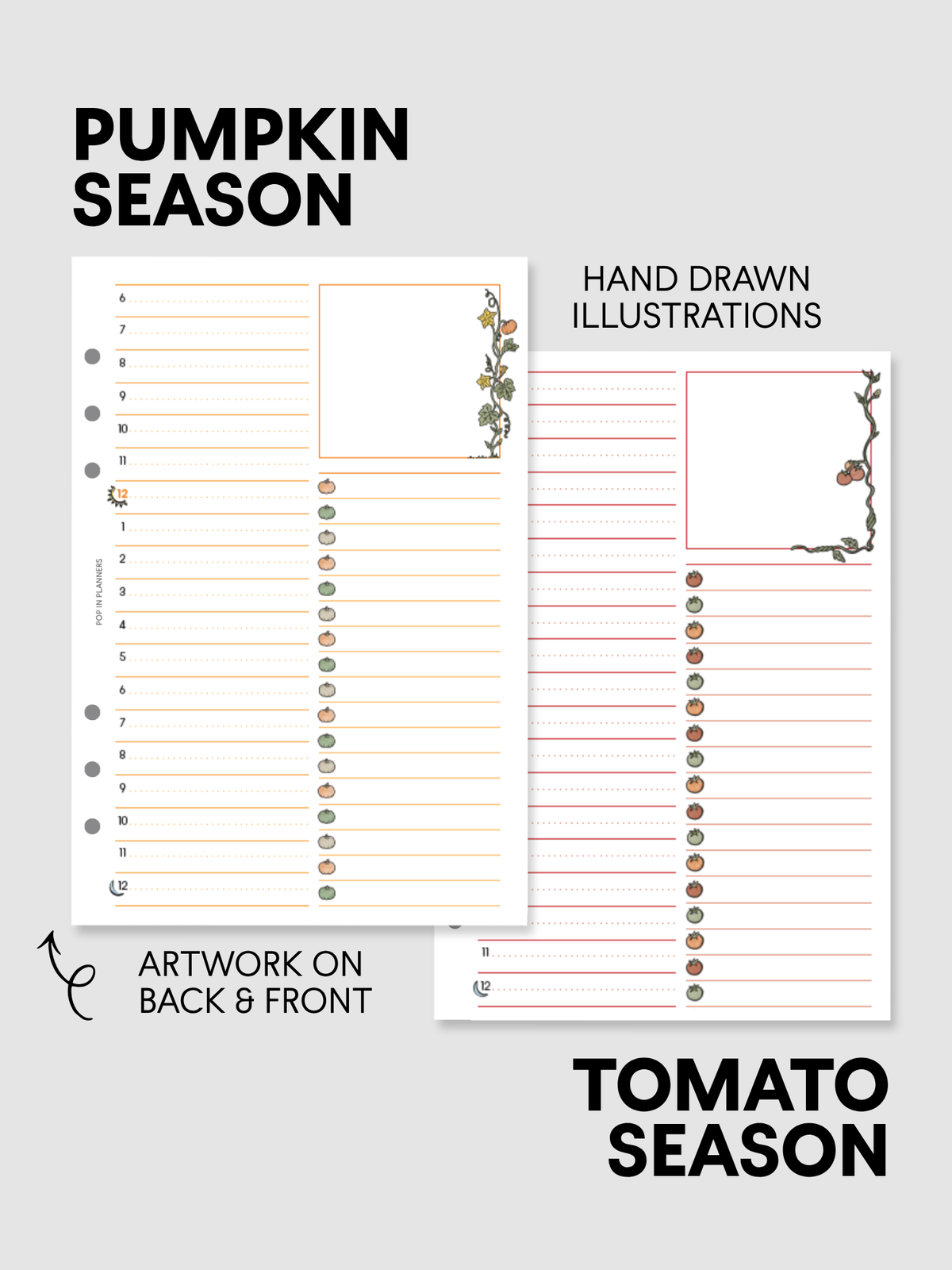 Daily Schedule PeekFlow + Journaling Planner Papers