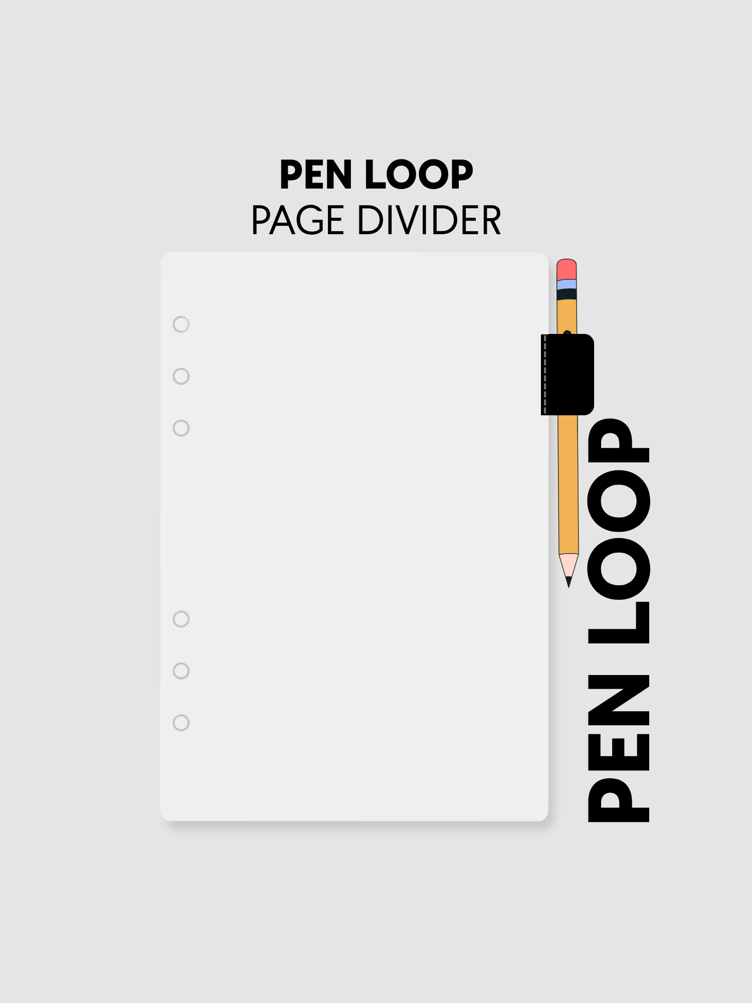 A5 Pen Loop Page Divider