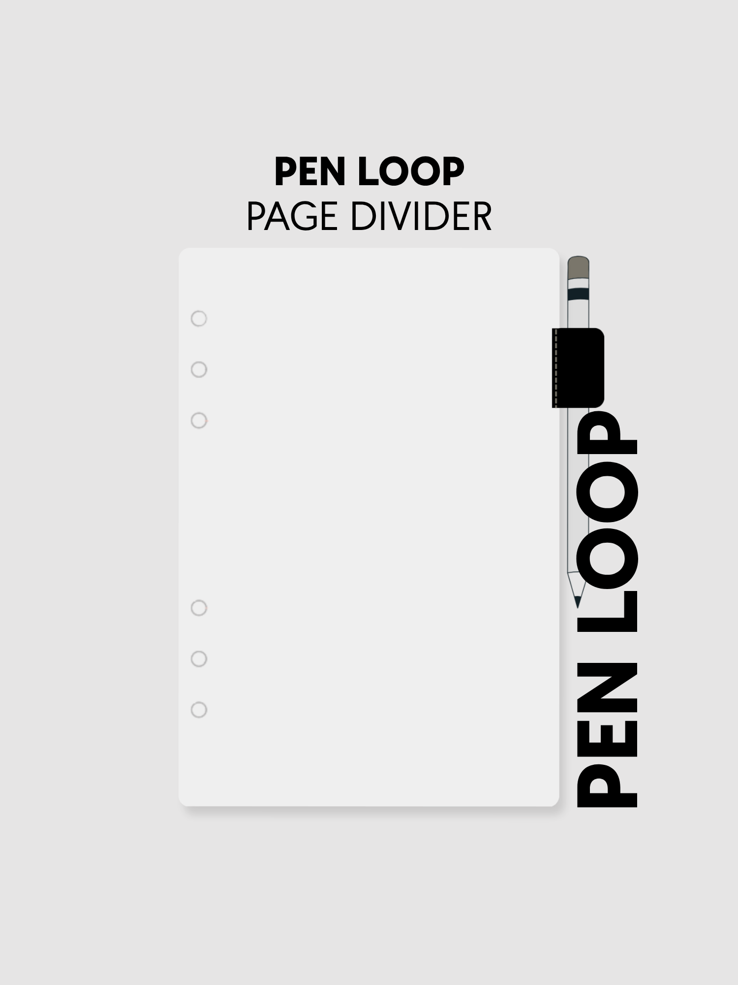 A5 Pen Loop Page Divider