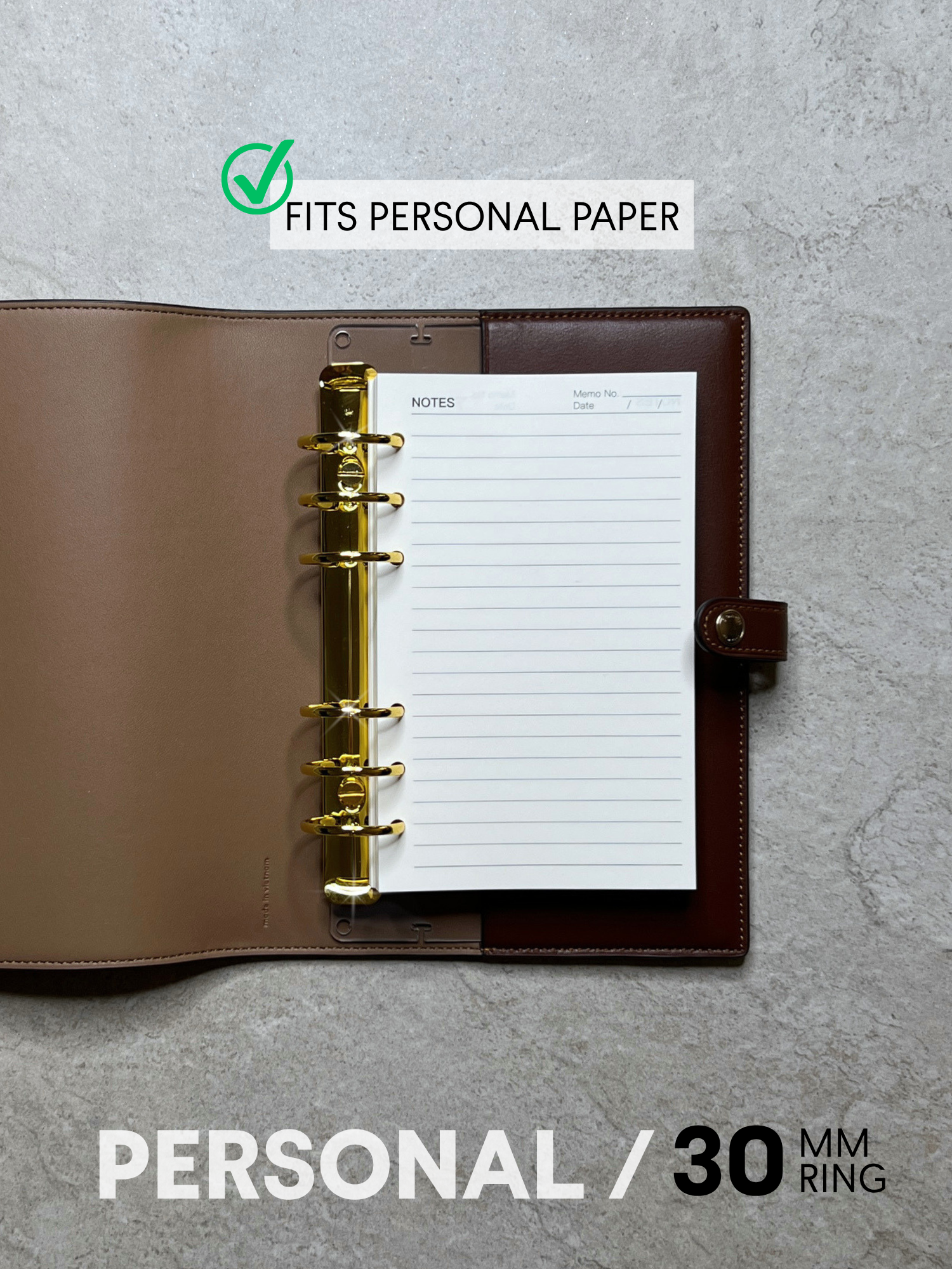 Personal/A6 Ring Converter for Coach Notebooks | ClearElite