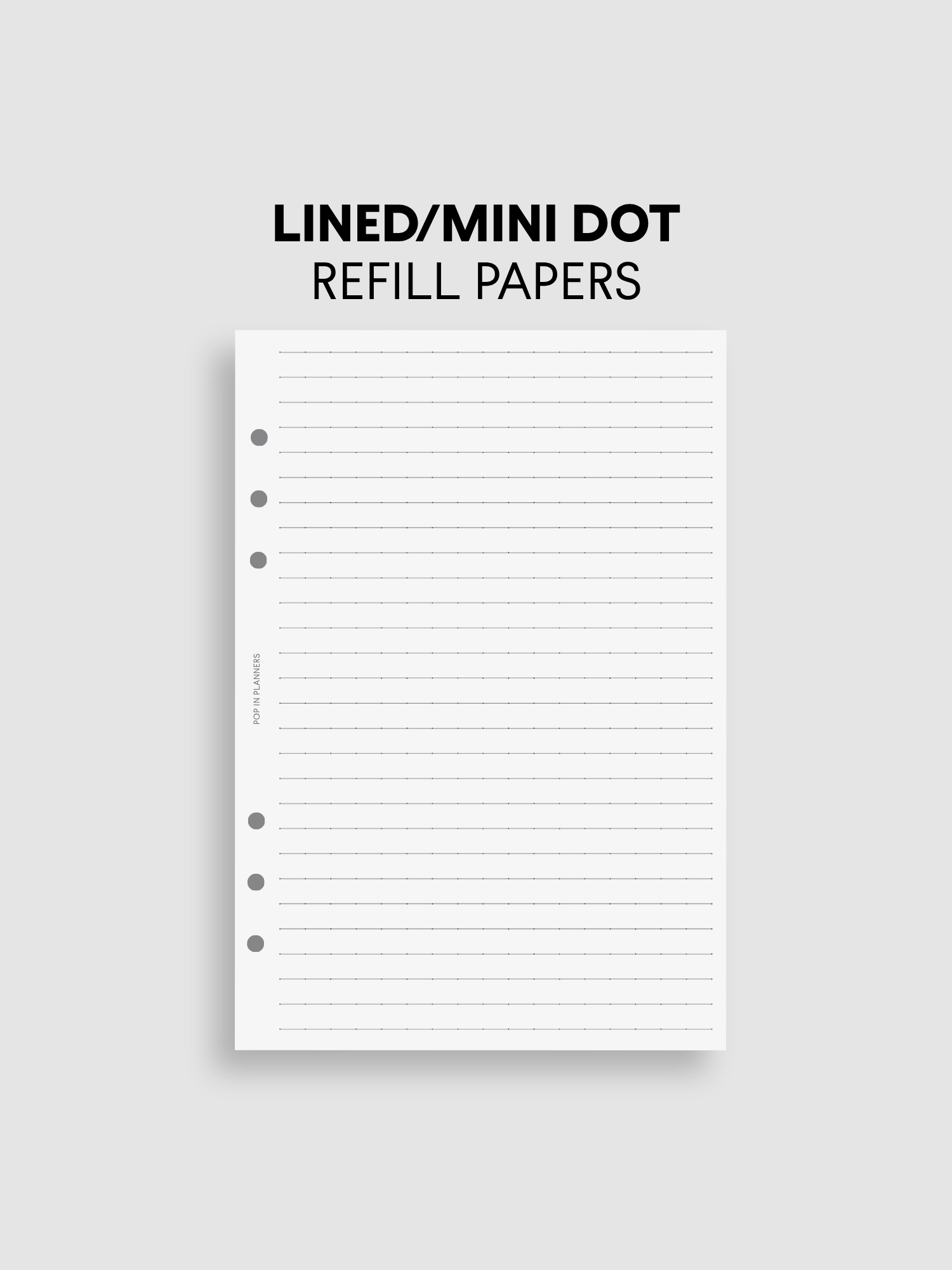 Lined | Planner Paper Refills