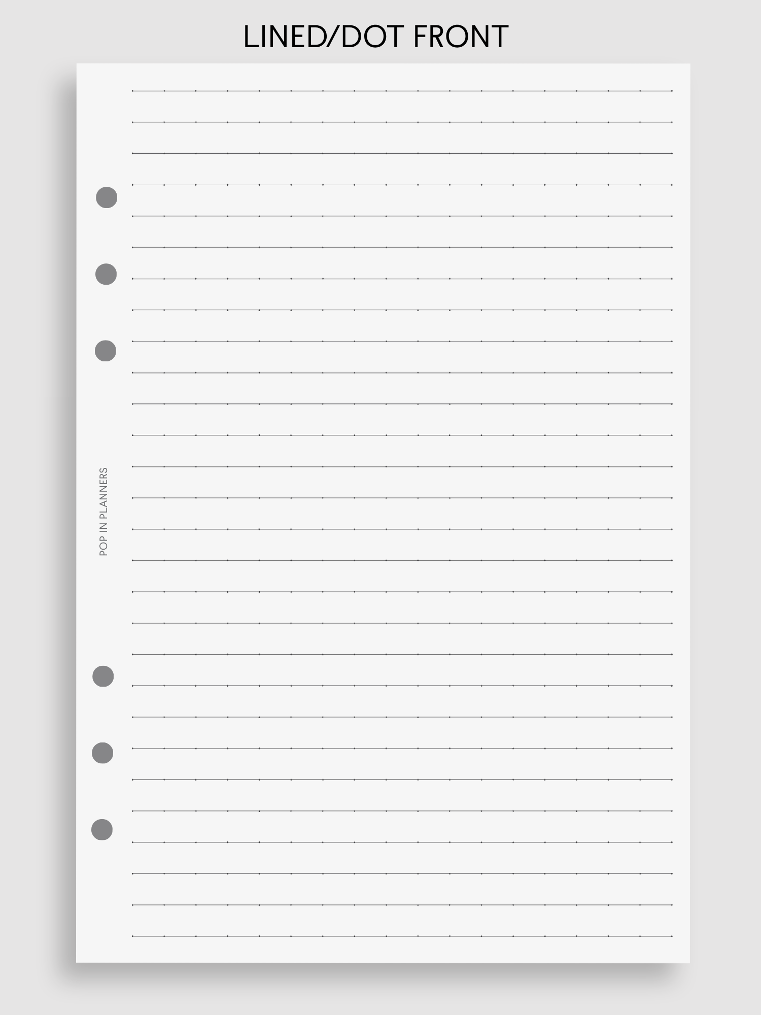 Lined | Planner Paper Refills
