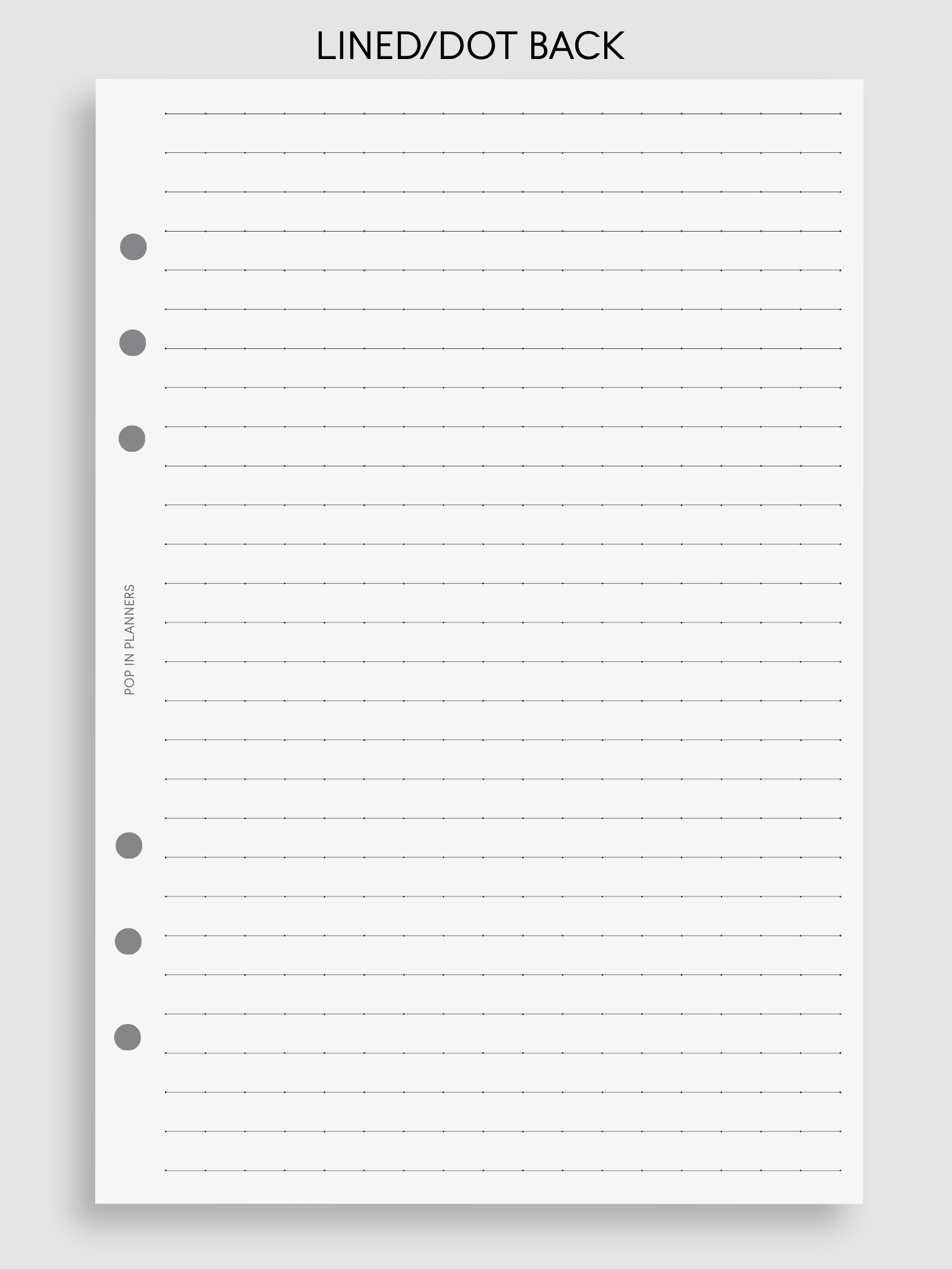 Lined | Planner Paper Refills