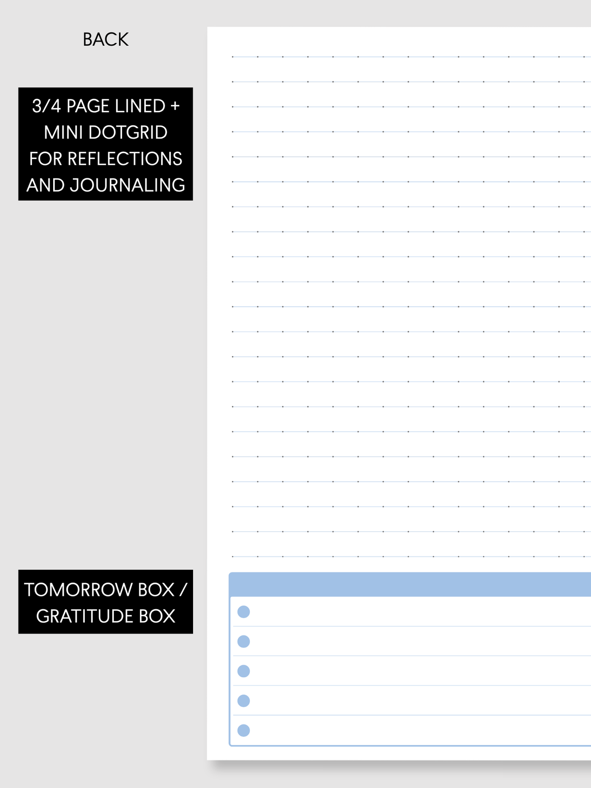 Daily Schedule PeekFlow + Journaling Planner Papers