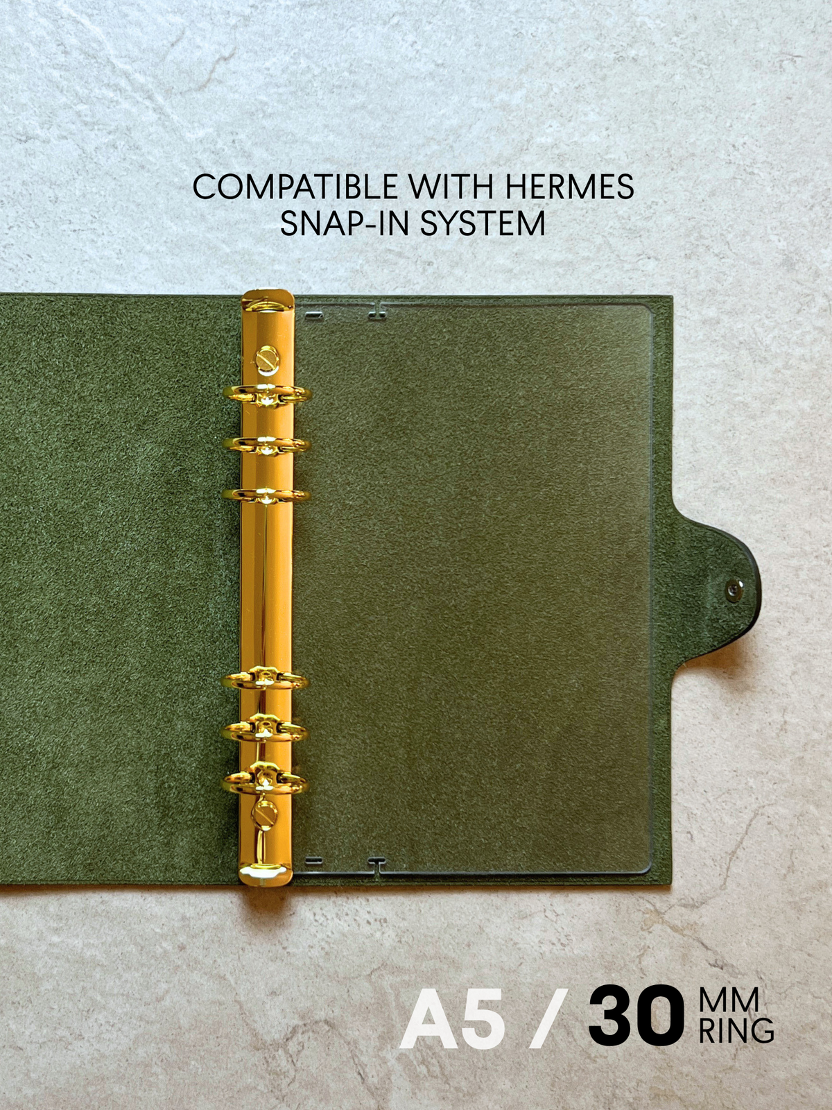 A5 Ring Converter for Hermes Ulysse MM Notebook Cover