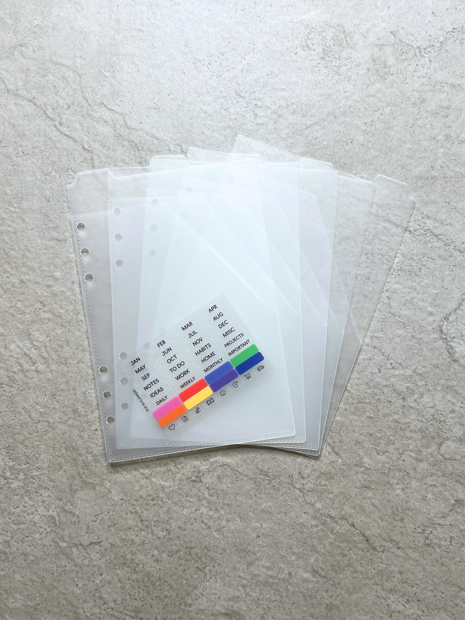 Top Tab Storage Pocket Dividers