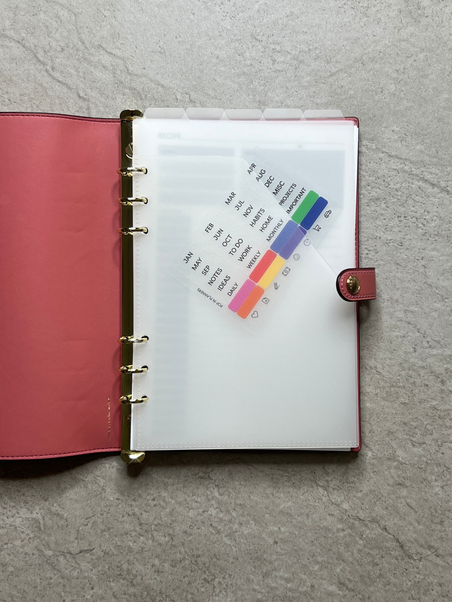 Top Tab Storage Pocket Dividers