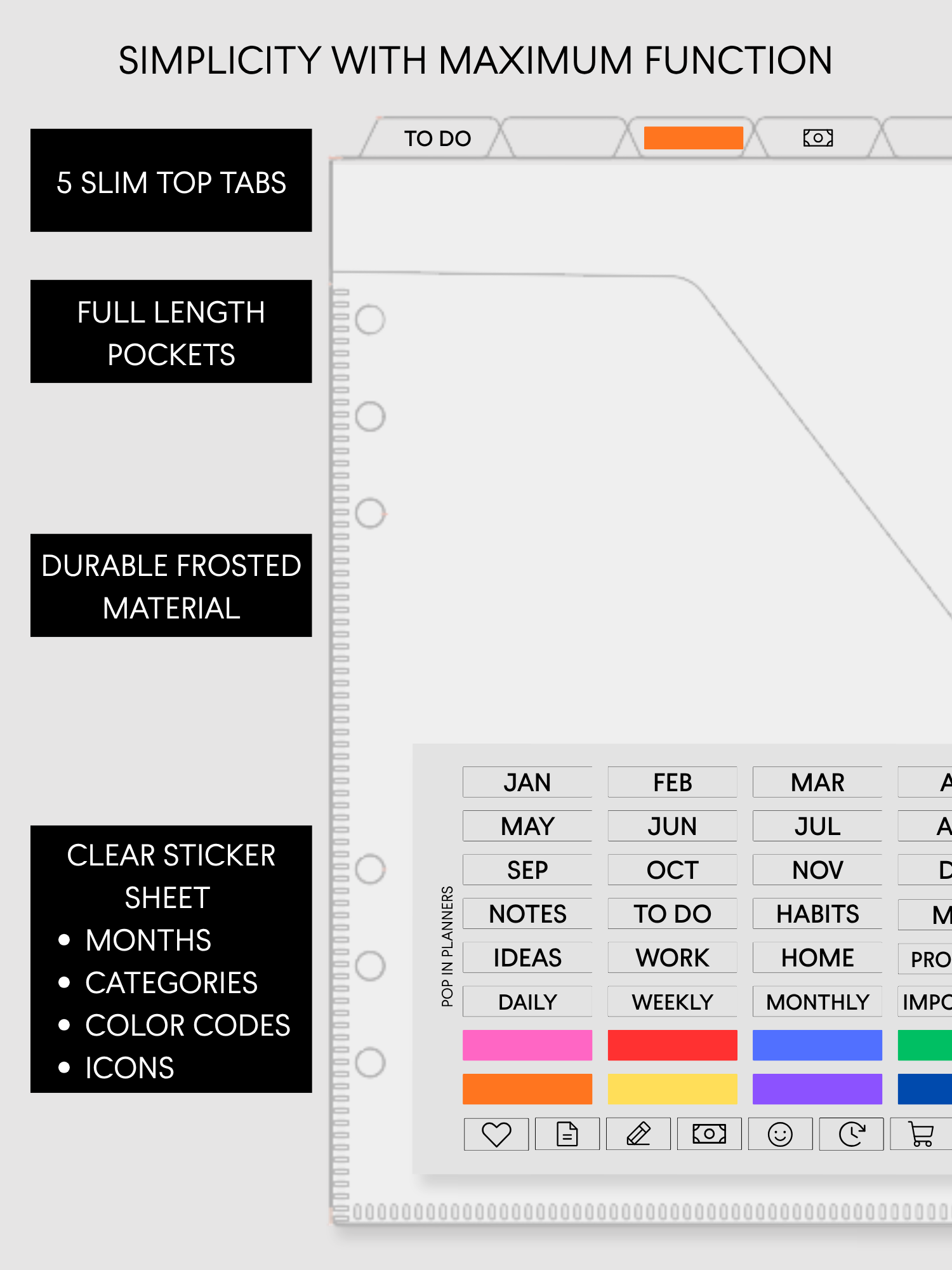 A5 Top Tab Pocket Dividers
