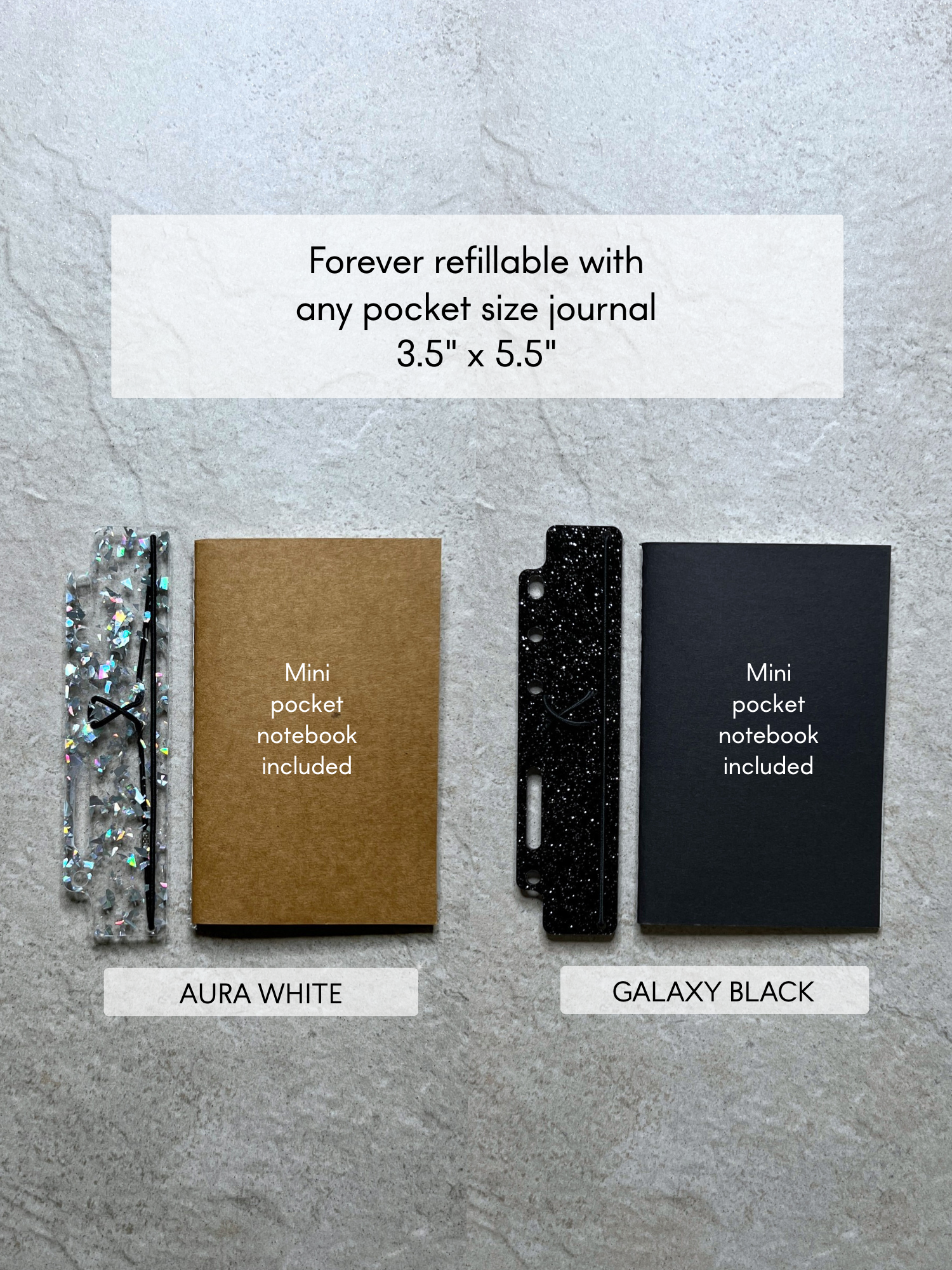 black and white options pop in planners pen and pocket notes holder
