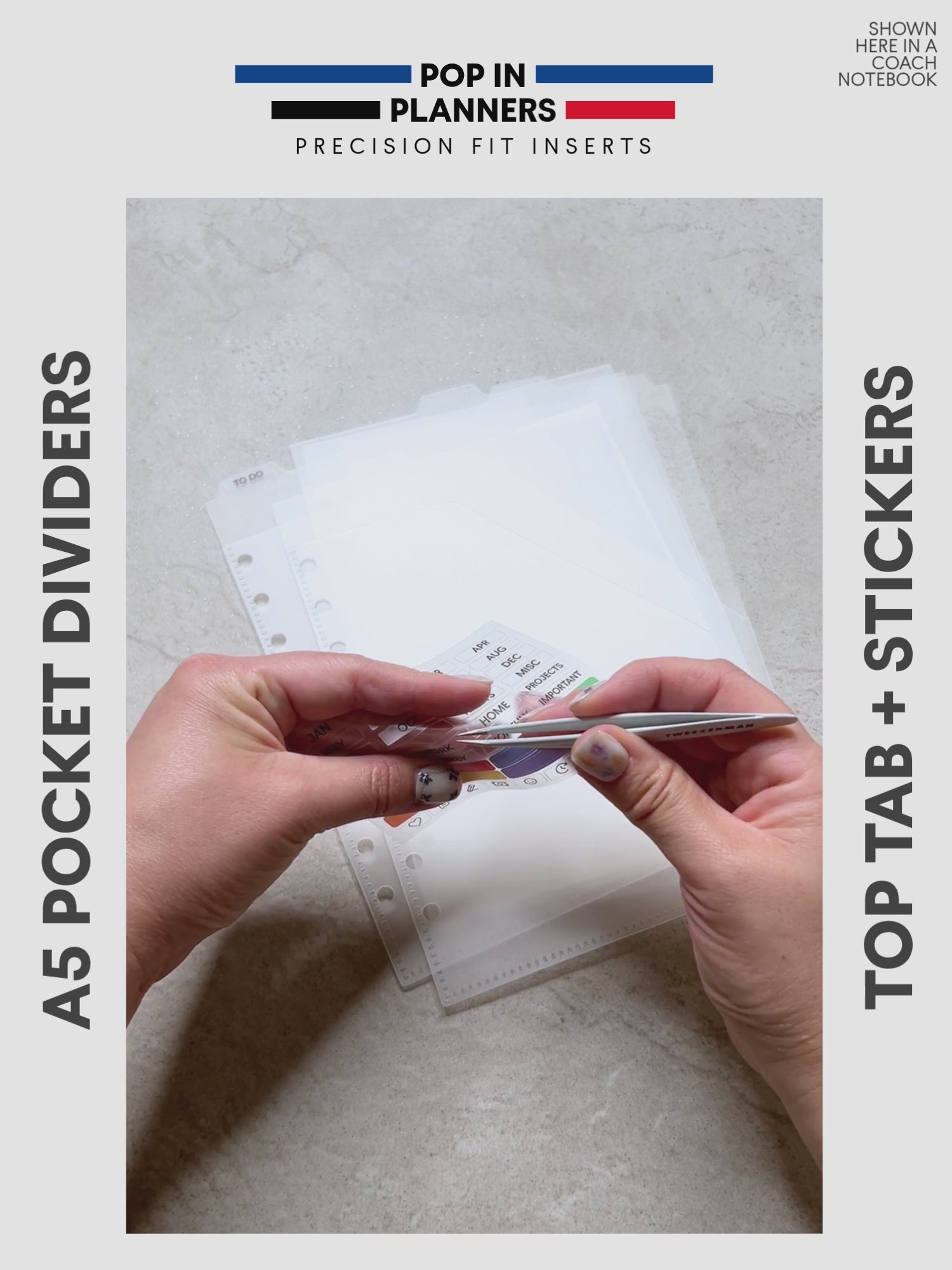 Top Tab Storage Pocket Dividers