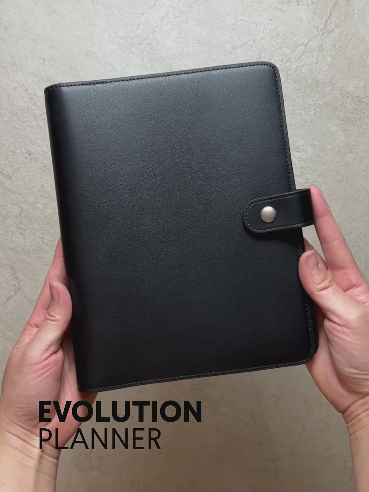 Evolution Leather A5 Ring Binder | Midnight